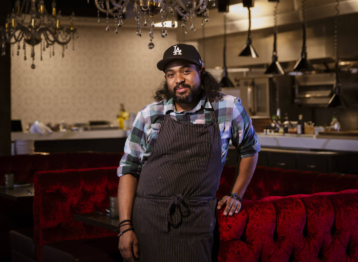 Chef Sterling Buckley poses for a portrait at Palate on Tuesday, Nov. 5, 2024, in Las Vegas. (C ...