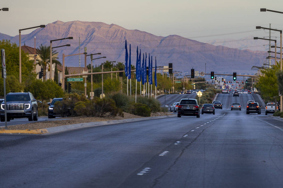 W. Charleston Boulevard eastbound near Desert Foothills Drive is to be part of the course for t ...