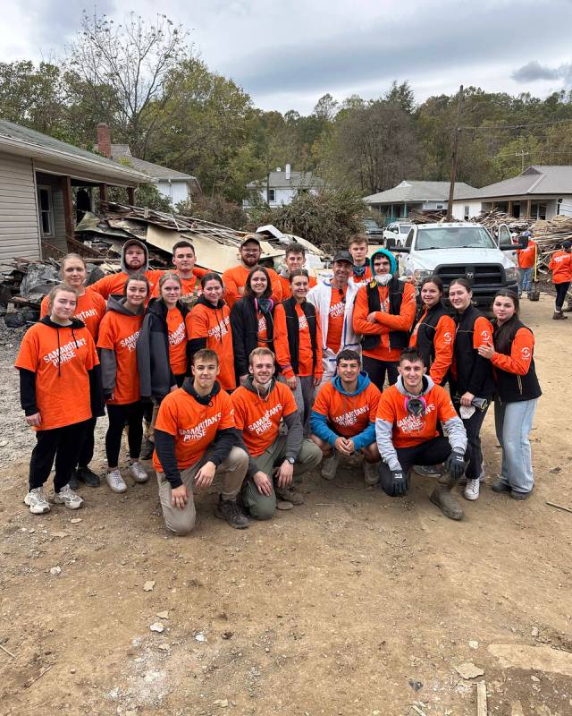 Photos provided by Steven Pieri show the volunteer group Samaritan’s Purse while they wo ...