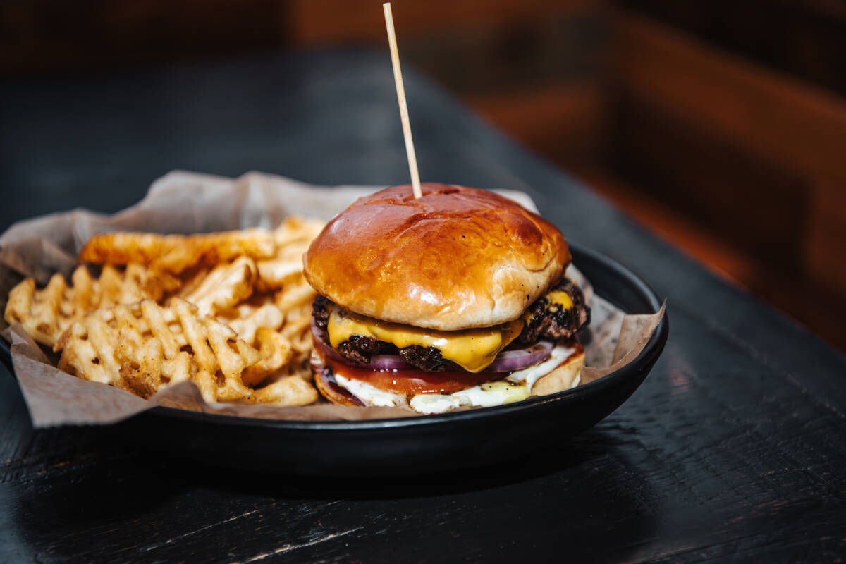 A Scholarship Burger from Walk On's Sports Bistreaux. The burger is being offered free to milit ...