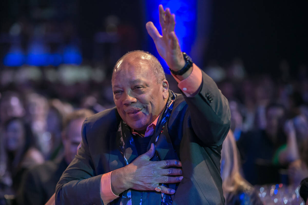 Quincy Jones at Power of Love gala in 2013 in Las Vegas. (photographer unknown)