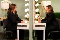 Democratic presidential nominee Vice President Kamala Harris appears on NBC's "Saturday Night L ...