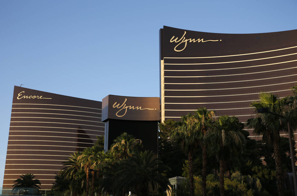 The Wynn Las Vegas and Encore are seen in Las Vegas in this file photo. (AP Photo/John Locher, ...