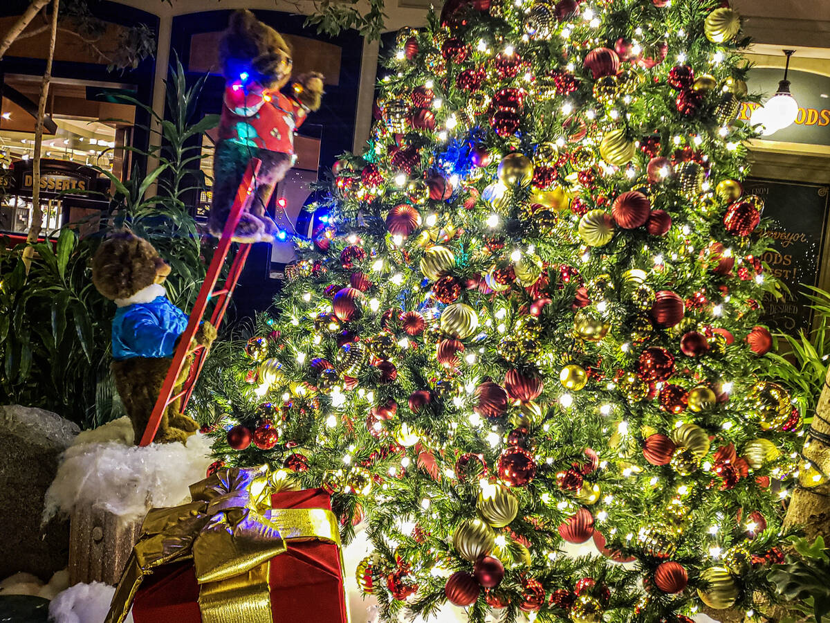 Mystic Falls Park at Sam's Town is decorated for the holidays starting Nov. 27. (Photo courtesy ...