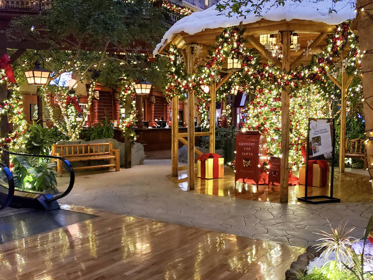 Santa will visit the Mystic Falls Park gazebo during the holidays. (Photo courtesy: Sam's Town)