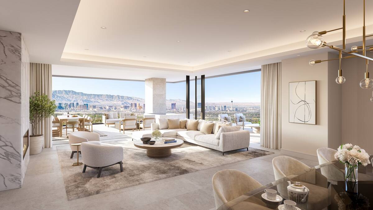 This artist's rendering shows what the $1.3-billion Four Season Private Residences Las Vegas in ...