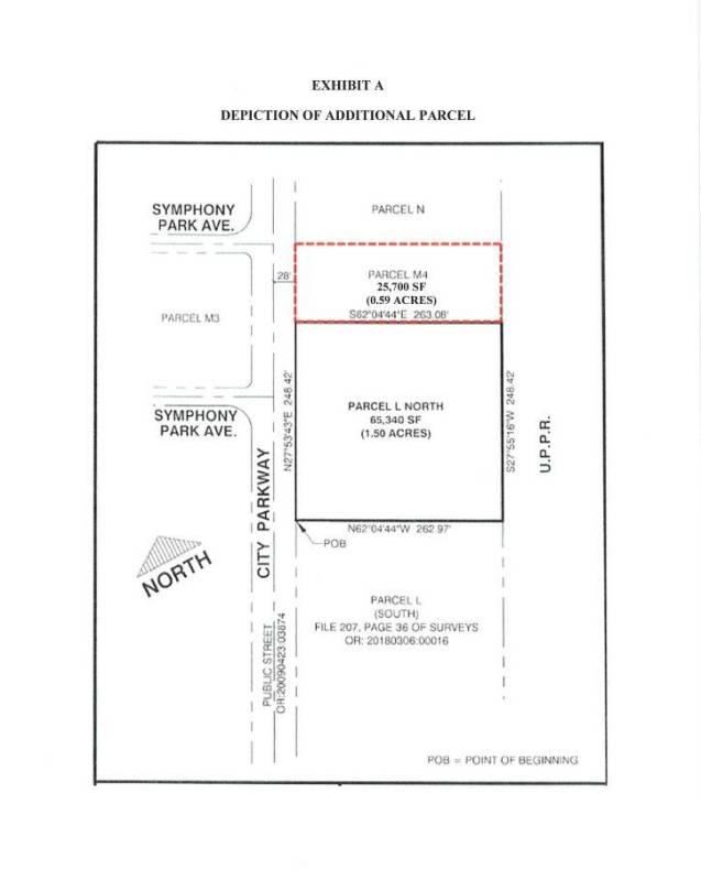 The parcel of land is adjacent to the planned Las Vegas Museum of Art. (Submitted)