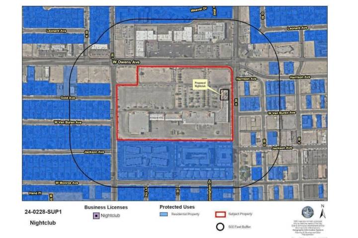 The location of the approved Mamalona Night Club at 921 W. Owens Ave., Suite 110. (Submitted)