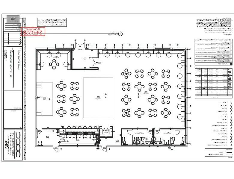 Blueprints for the interior of Mamalona Night Club. (Submitted)