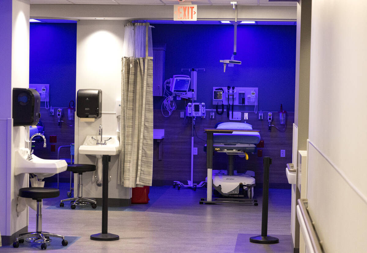 Ultraviolet disinfection technology eliminates exam rooms at the new West Henderson Hospital, o ...