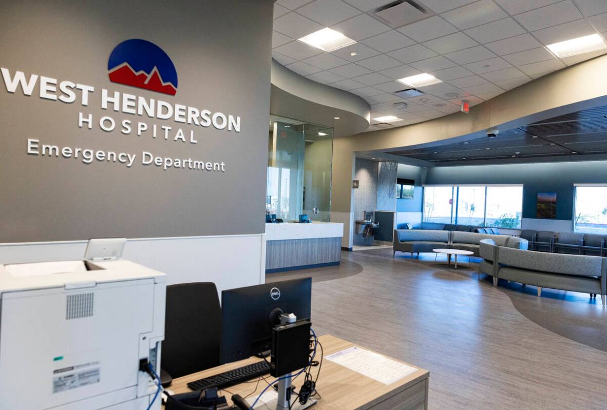 The emergency department at West Henderson Hospital is seen, on Friday, Nov. 15, 2024, in Hende ...