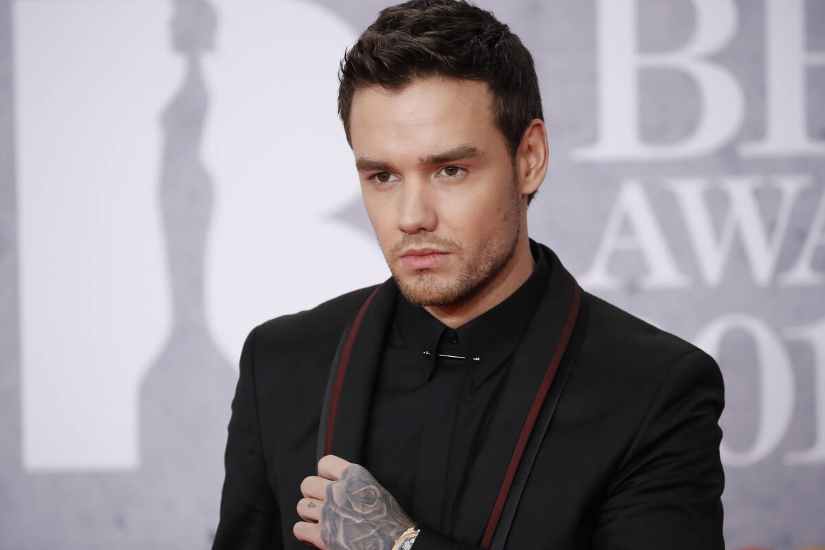 Liam Payne poses on the red carpet for the BRIT Awards 2019 in London on Feb. 20, 2019. (Tolga ...