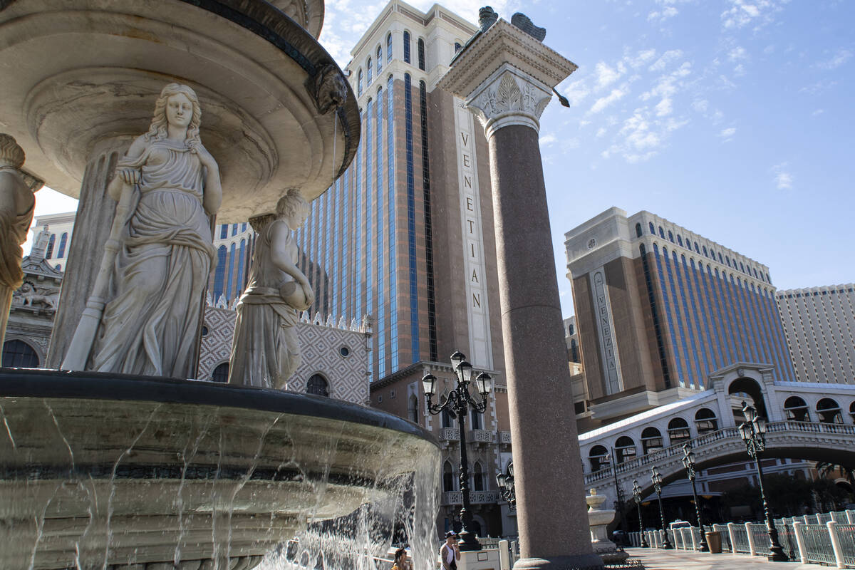 The Venetian resort hotel-casino shown, on Friday, July 9, 2021, in Las Vegas. (Bizuayehu Tesfa ...