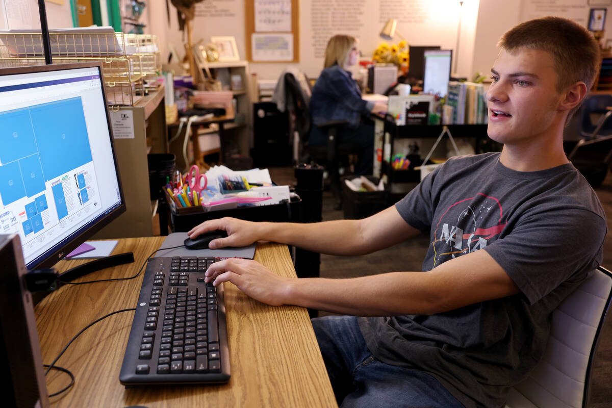 Brandon Lantow, who writes for the Green Valley High School student news magazine, the InvestiG ...