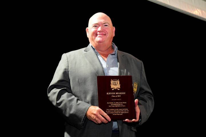 Kevin Marsh is inducted into the Las Vegas Golf Hall of Fame in October 2024. (SNGA)