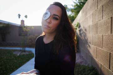 Martha Carbajal, who was shot while driving after making a wrong turn, poses for a portrait on ...