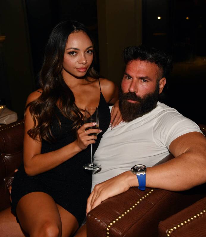 Jenny Odasz and Dan Bilzerian attend Eight Cigar Lounge grand opening at Resorts World Las Vega ...