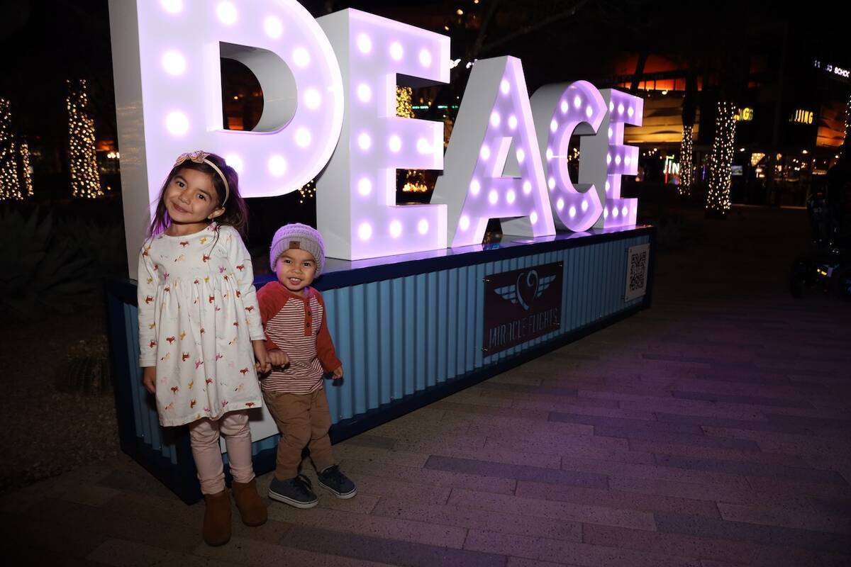 Lights for Flights is a fun activation featuring seven giant lighted words spread throughout Do ...