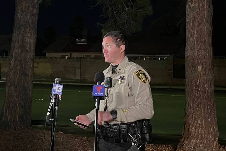 Lieutenant Cody Fulwiler speaks at a press conference after a fatal motorcycle-vehicle crash in ...