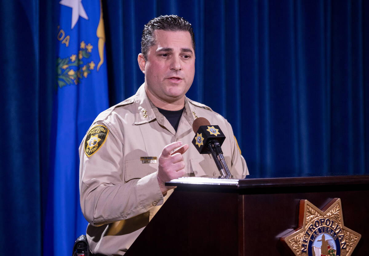 Metropolitan Police Department Assistant Sheriff Dori Koren speaks during a press conference ab ...