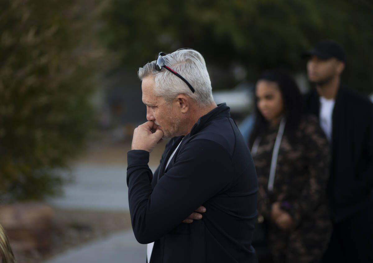 Steve Cowan listens to family members of Brandon Durham, who was shot and killed by police resp ...