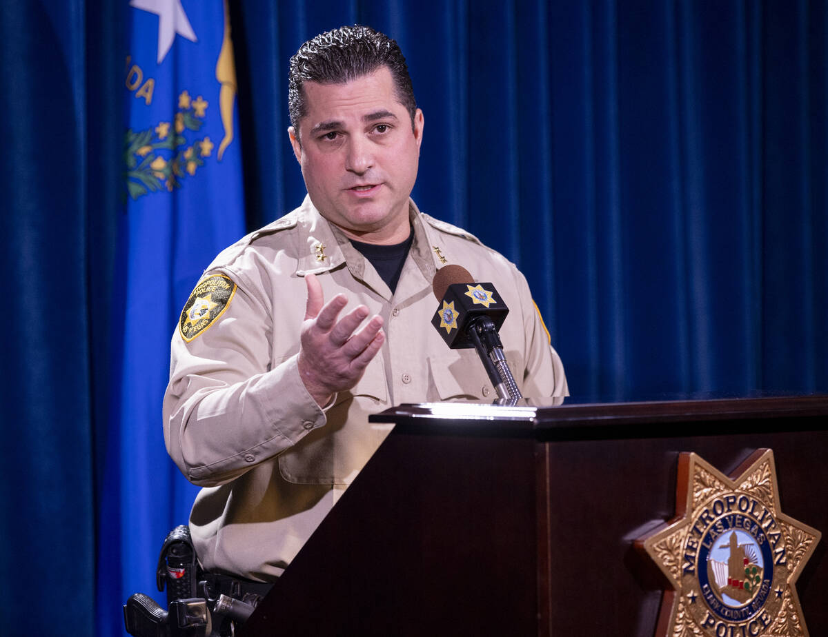 Metropolitan Police Department Assistant Sheriff Dori Koren speaks during a press conference ab ...