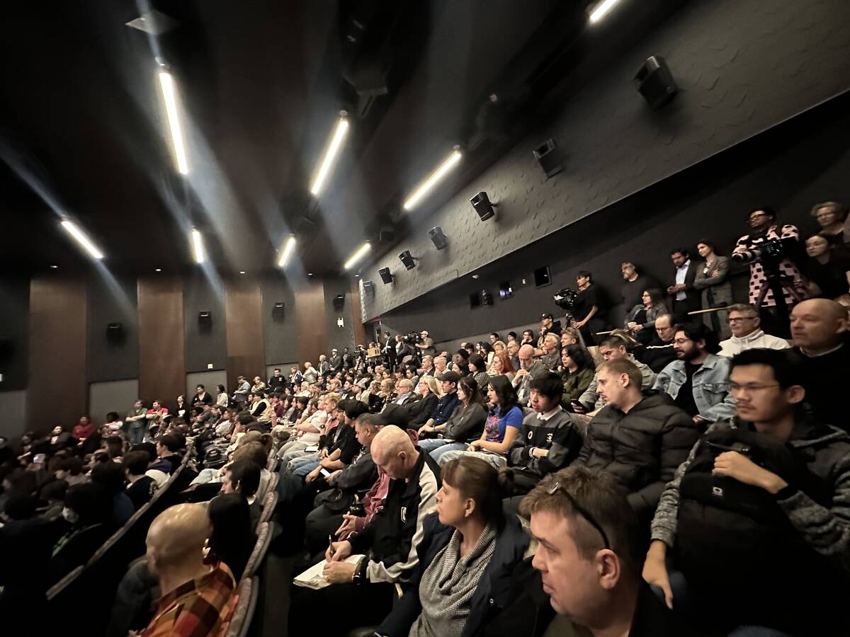 An overflow crowd is shown at UNLV's Flora Dungan Humanities Building during a panel discussion ...