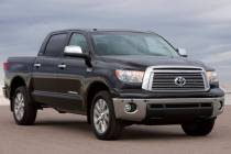 Police say a black 2012 Toyota Tundra, similar to this one, struck and killed a pedestrian on M ...