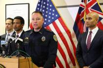 FILE - This Feb. 28, 2020 file photo shows Kauai Police Chief Todd Raybuck speaking at a news c ...