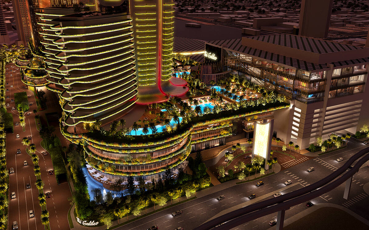 LVXP, a team of Las Vegas-based real estate developers, are planning a 752-foot, 2,605-unit hot ...