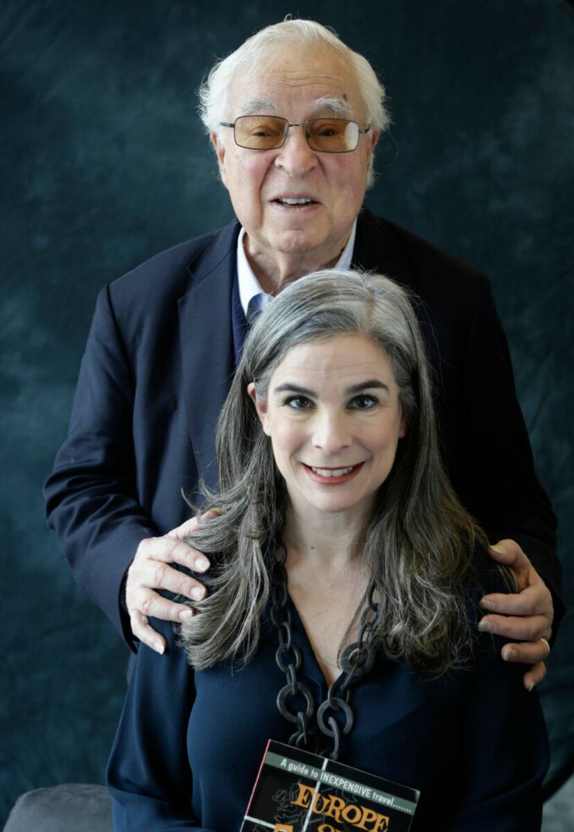 Arthur Former, background, poses with his daughter, Pauline, in New York, Jan. 6, 2017. (AP Pho ...