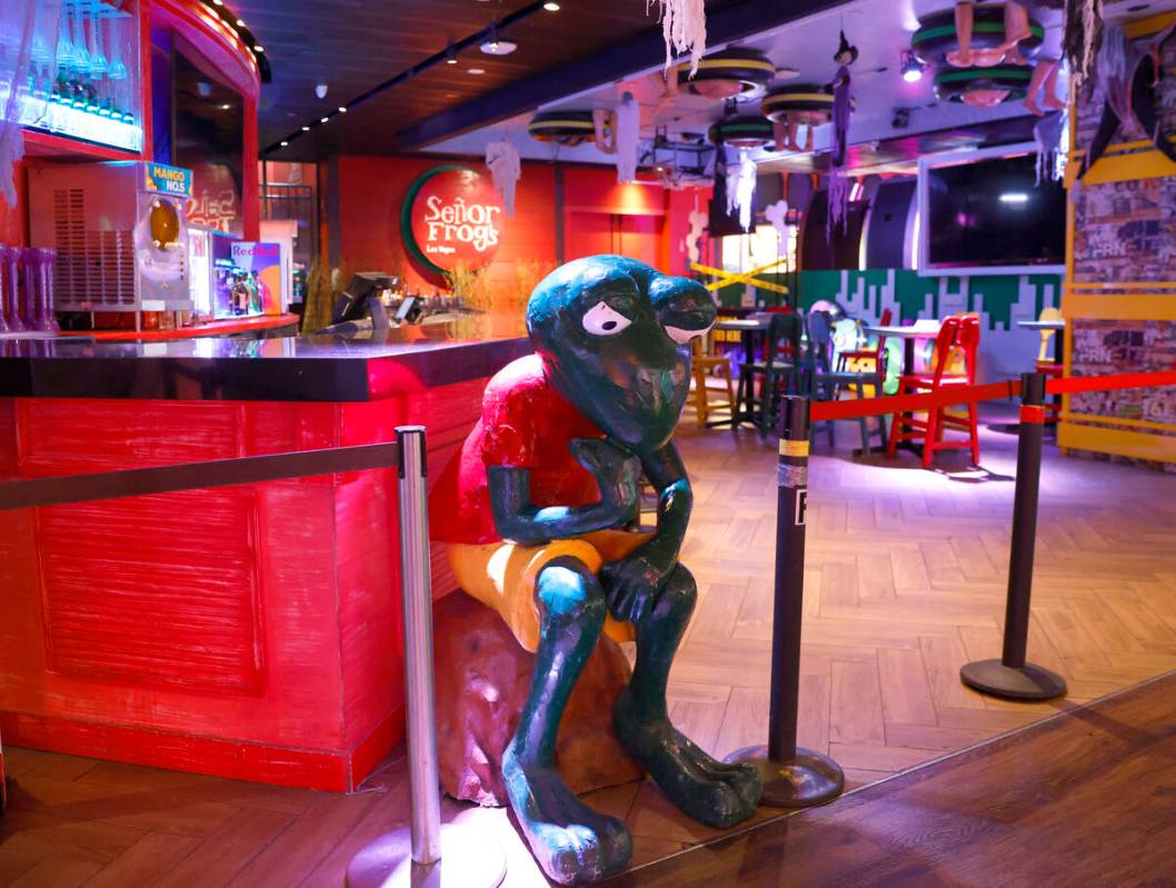 Señor Frog's Restaurant and Bar at Treasure Island is shown, on Wednesday, Oct. 25, 2023, ...