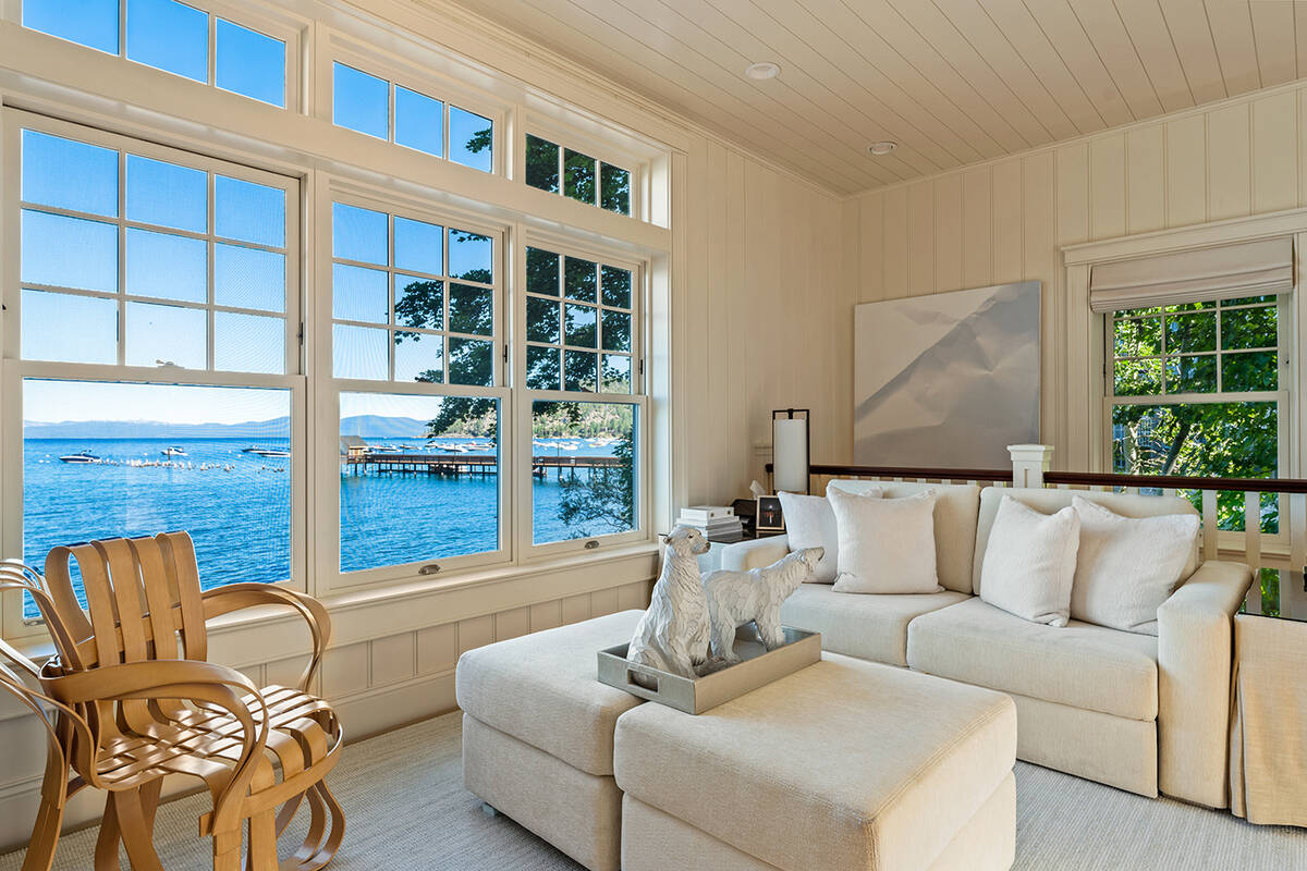 The Water’s Edge home has views of the lake. (Chase International Luxury Real Estate)