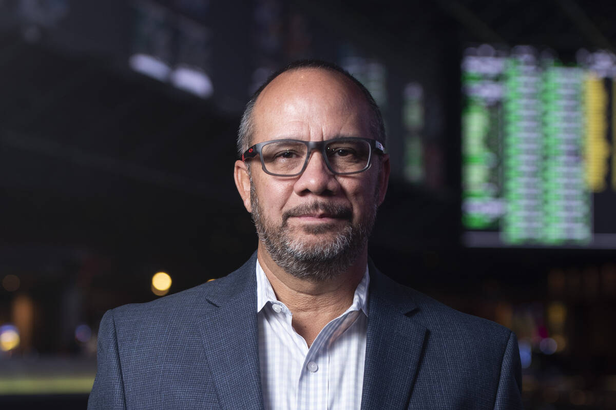 Jay Kornegay, vice president of the Westgate SuperBook, poses for a portrait on Tuesday, Aug. 1 ...