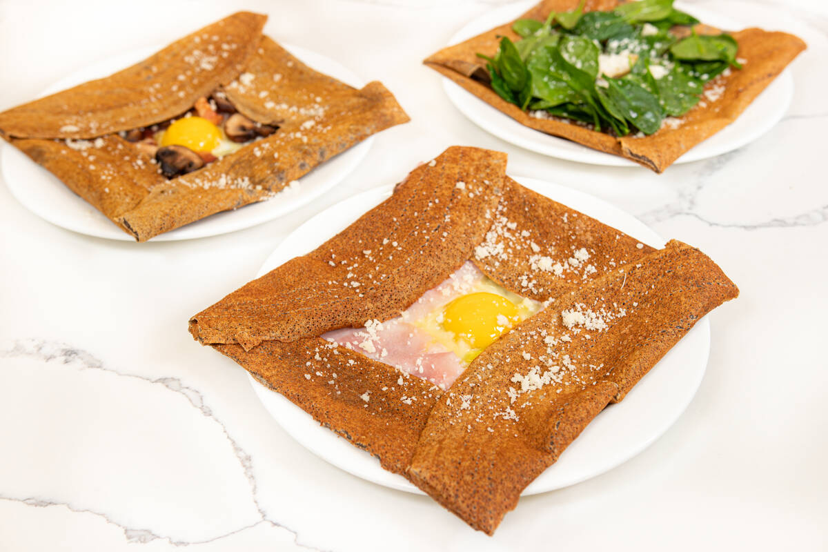 Savory made-to-order buckwheat crêpes from Dominique Ansel Marché at Paris Las Vegas on the S ...