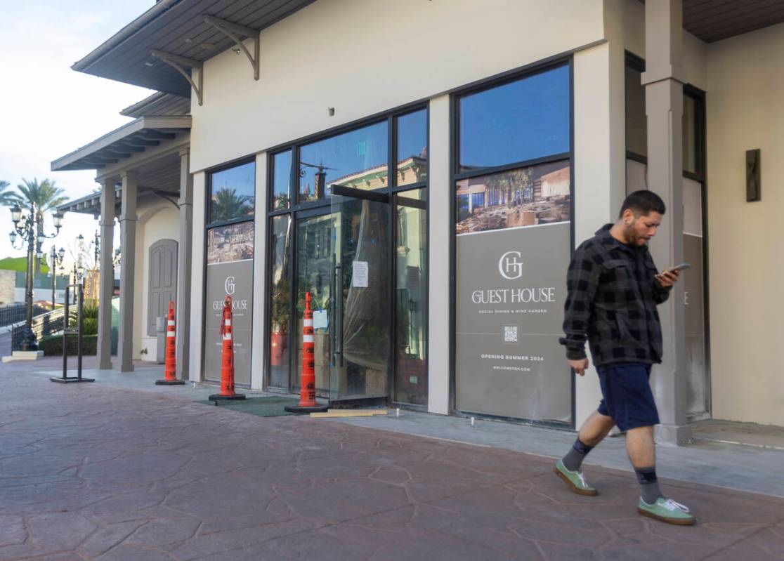 Construction continues on The Guest House at Town Square, Friday, Nov. 22, 2024, in Las Vegas. ...