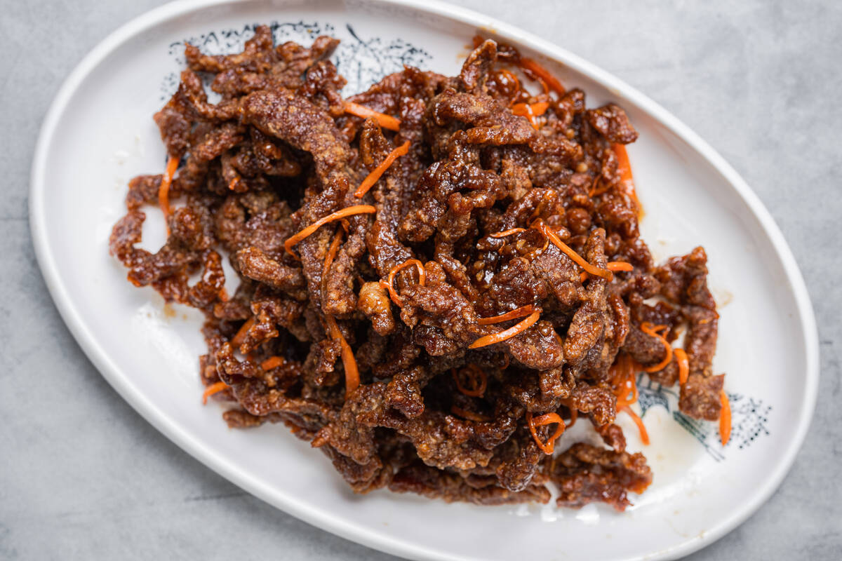 Crisp beef from the new China Mama opening Dec. 6, 2024, at Palace Station in Las Vegas. (Stati ...