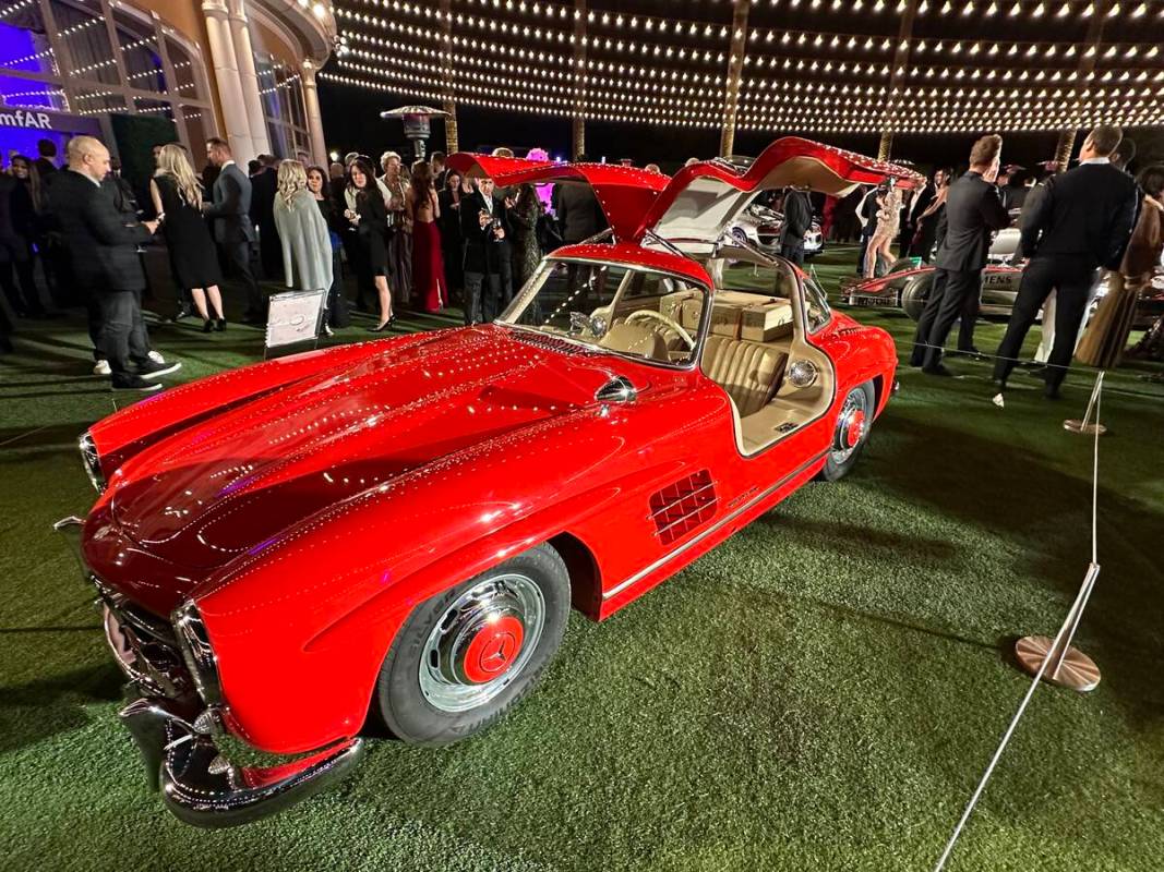 The Last Gullwing, a 1957 Mercedes-Benz 300 SL, went for more than $2 million at the amfAR, The ...