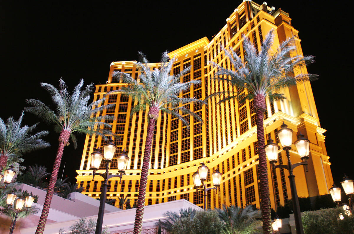 The Palazzo hotel-casino, seen on the Strip in July 2008. (Las Vegas Review-Journal)