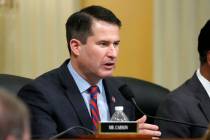 Rep. Seth Moulton, D-Mass., questions witnesses during a hearing of a special House committee d ...