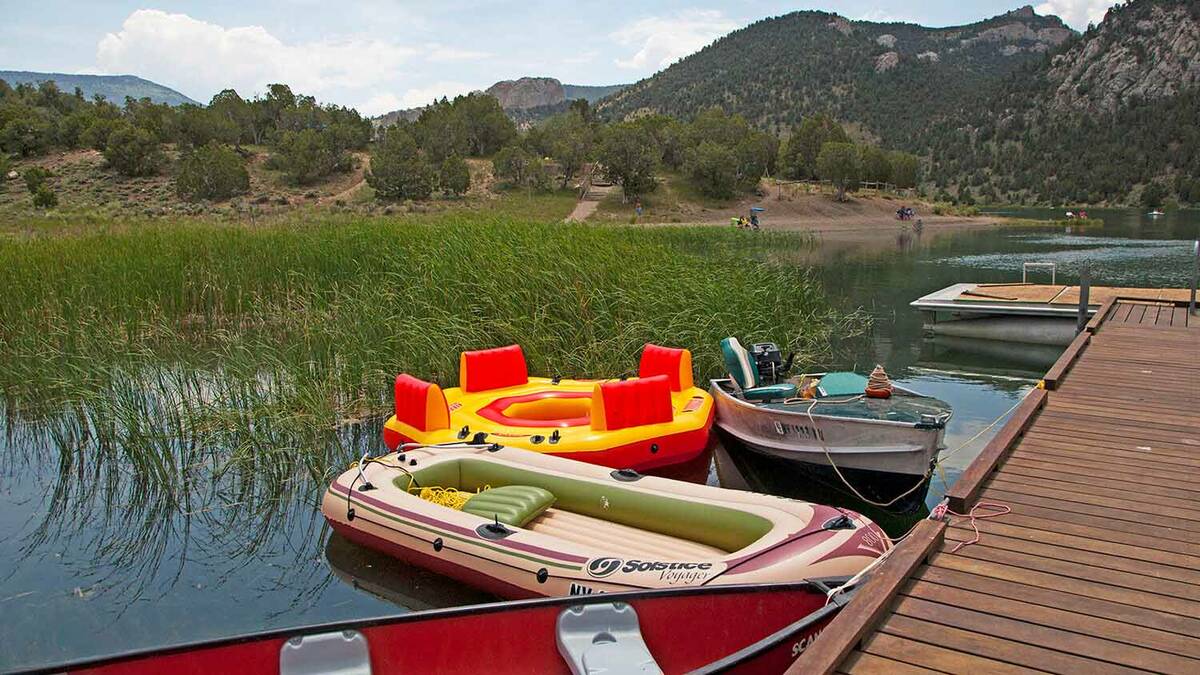 The once-full Cave Lake near Ely is seen in a file photo. (Nevada Division of Tourism)