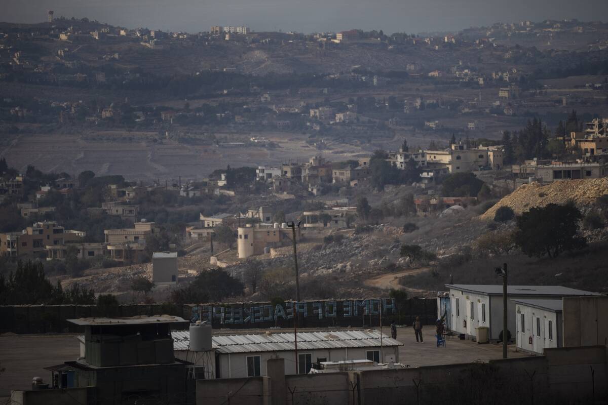 UN soldiers stand at a base of the United Nations peacekeeping forces in Lebanon (UNIFIL) at th ...