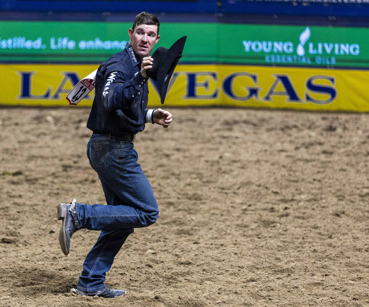 Dalton Massey is the aggregate first place in Steer Wrestling and placing 5th during day 6 acti ...