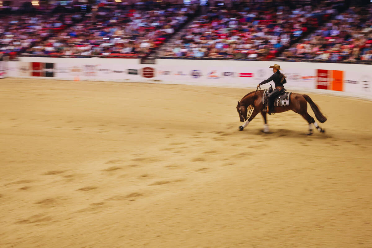 Jordan McBurney rides Trashinyurdreams out onto the dirt during The Run For A Million’s Milli ...