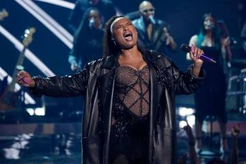 Jennifer Hudson performs during the iHeartRadio Music Awards, Monday, April 1, 2024, at the Dol ...