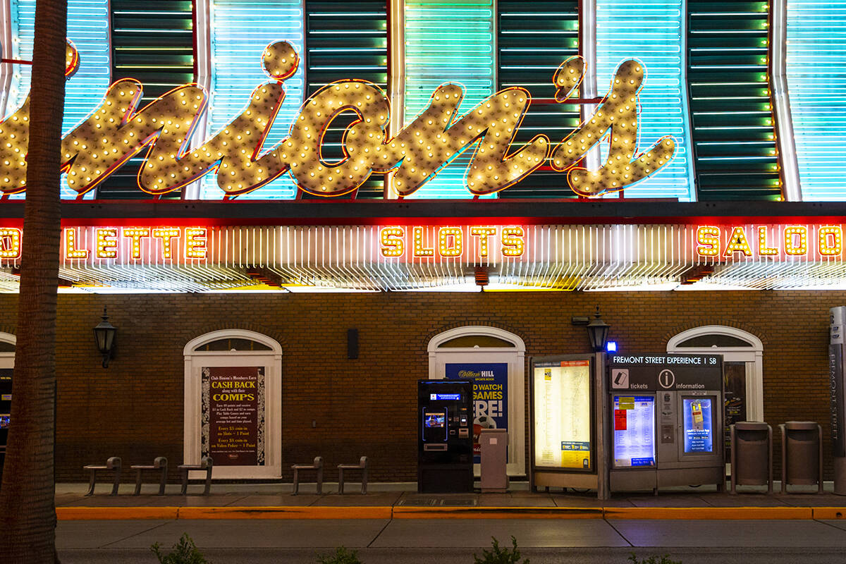 Binion's in downtown Las Vegas. (Chase Stevens/Las Vegas Review-Journal) @csstevensphoto