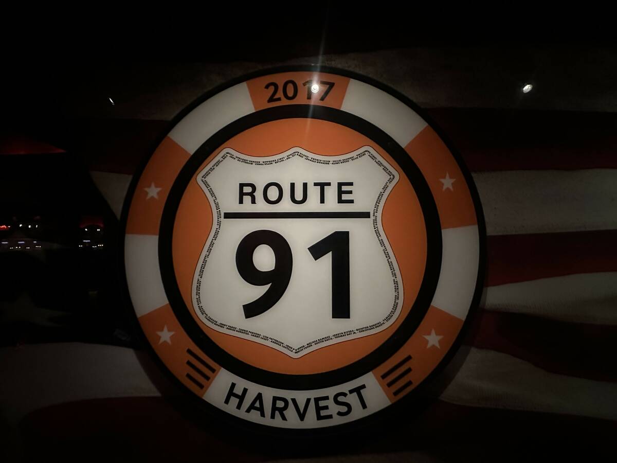 A display honoring survivors from the mass shooting at the Oct. 1, 2-17 Route 91 Harvest is sho ...