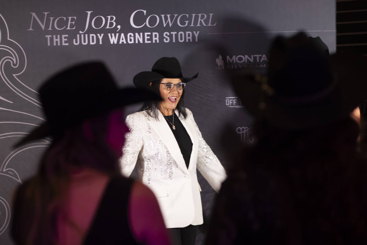 Judy Wagner poses before the premier of documentary "Nice Job, Cowgirl: The Judy Wagner St ...