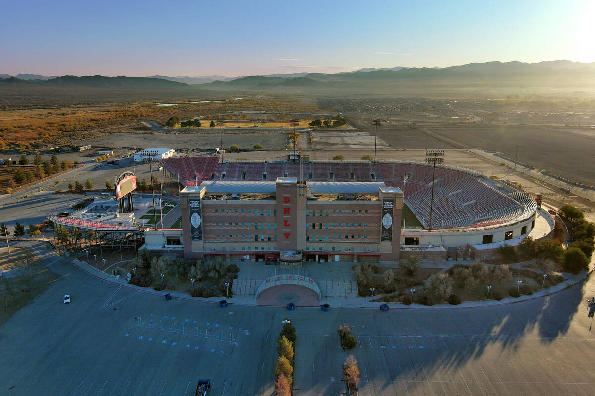 An aerial view of Sam Boyd Stadium Wednesday, Dec. 4, 2024, in Las Vegas. (Sam Morris/Las Vegas ...