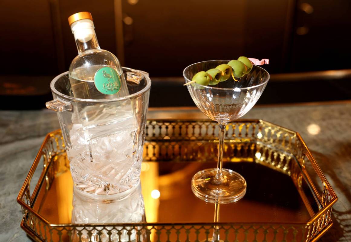 Pinky’s Martini is shown at Pinky’s by Vanderpump, the latest restaurant by reali ...